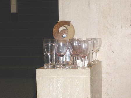 Trophy having a good time